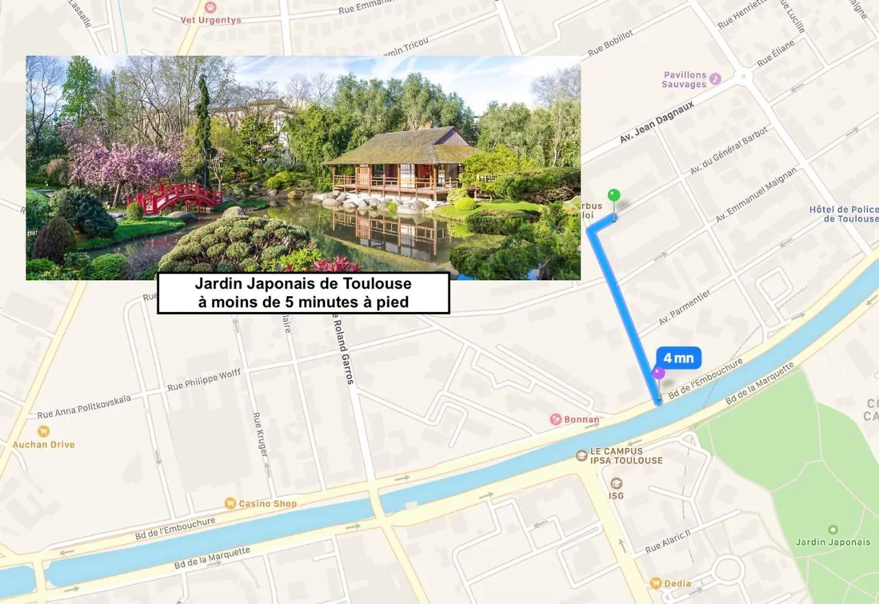Le Saint Eloi - Studio Avec Parking Toulouse Centre Apartamento